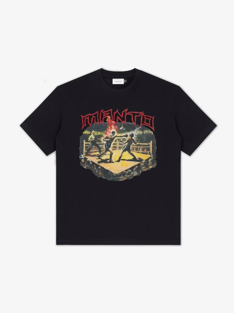 MANTO GHOST FIGHTER tshirt- black